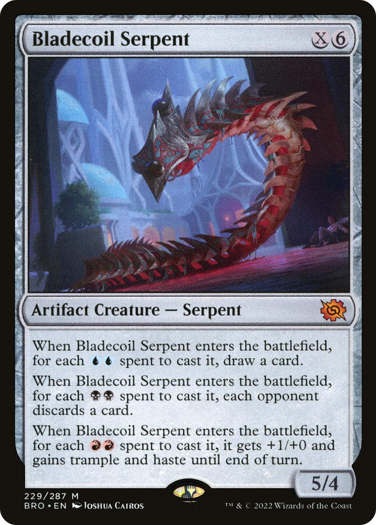 Bladecoil Serpent (BRO-229) [The Brothers' War] Foil