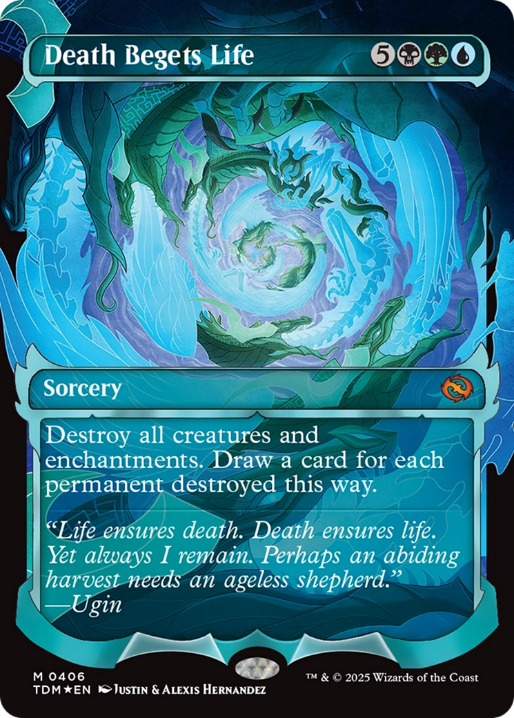 Death Begets Life (Showcase) (TDM-406) [Tarkir: Dragonstorm] Foil