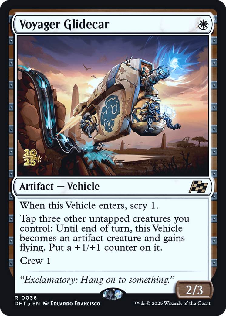 Voyager Glidecar (PRE-036) [Prerelease Cards] Foil