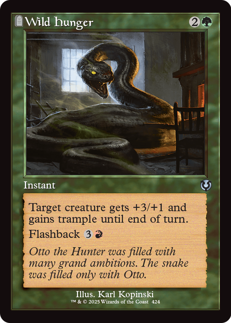 Wild Hunger (Retro Frame) (INR-424) [Innistrad Remastered] Foil