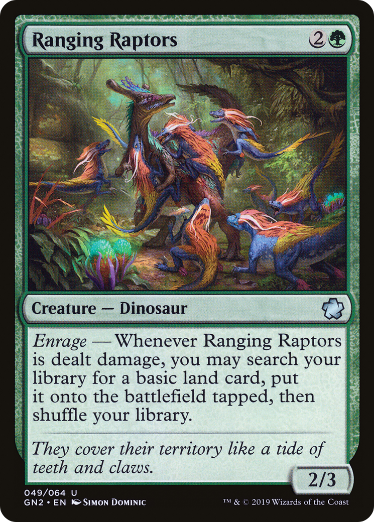 Ranging Raptors (GN2-049) [Game Night 2019]