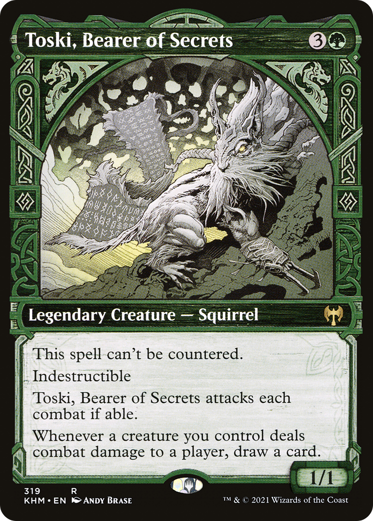 Toski, Bearer of Secrets (Showcase) (KHM-319) [Kaldheim] Foil