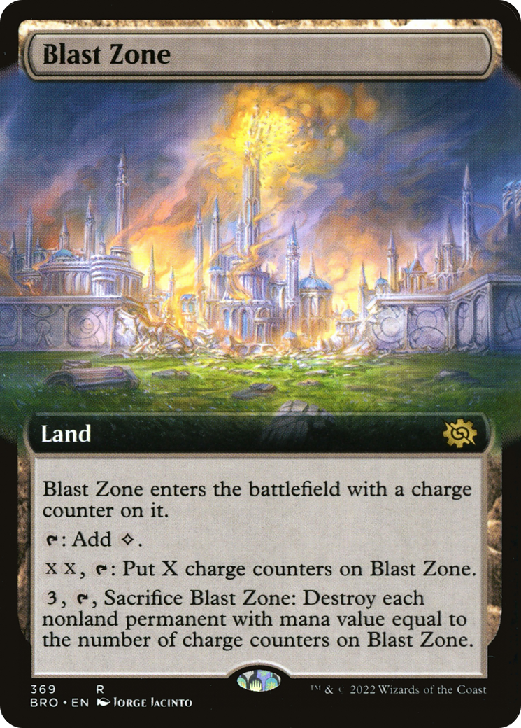 Blast Zone (Extended Art) (BRO-369) [The Brothers' War] Foil