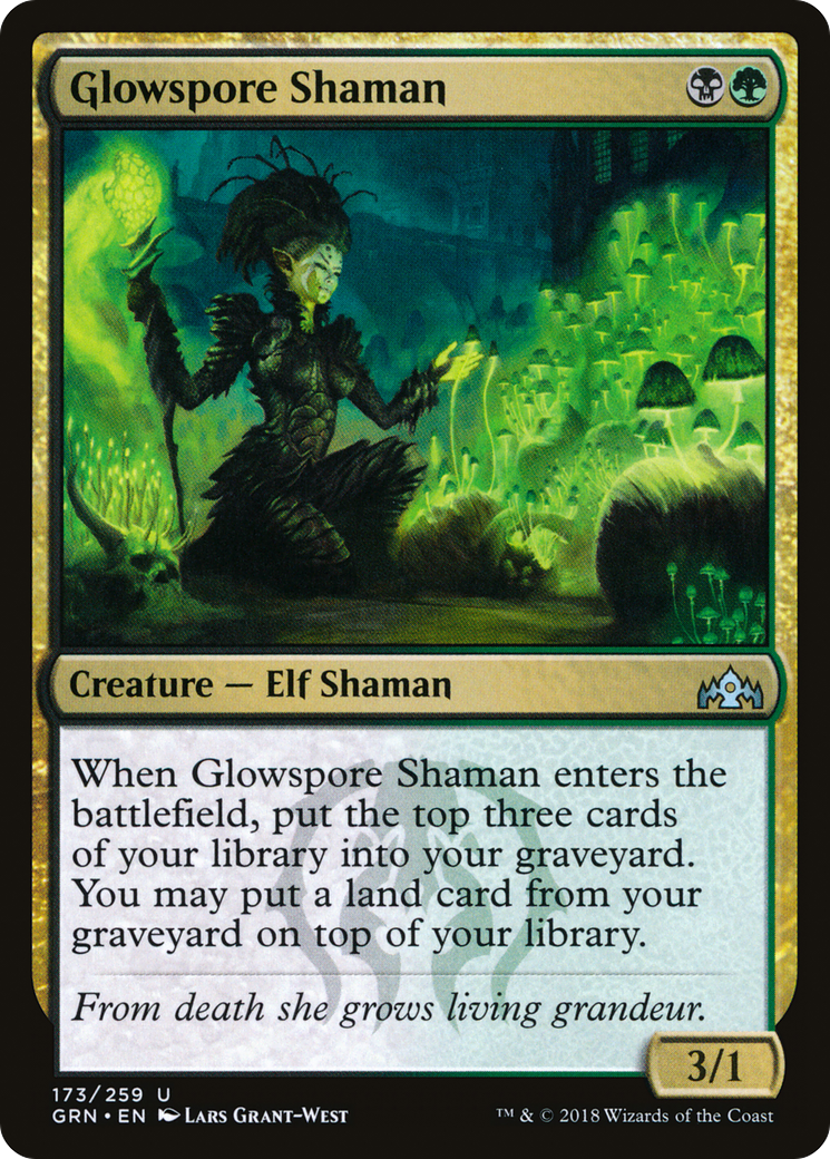 Glowspore Shaman (GRN-173) [Guilds of Ravnica] Foil