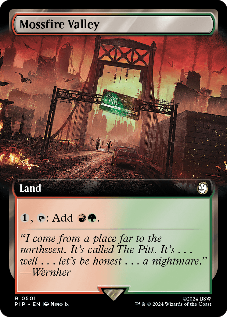 Mossfire Valley (Extended Art) (PIP-501) [Fallout] Foil