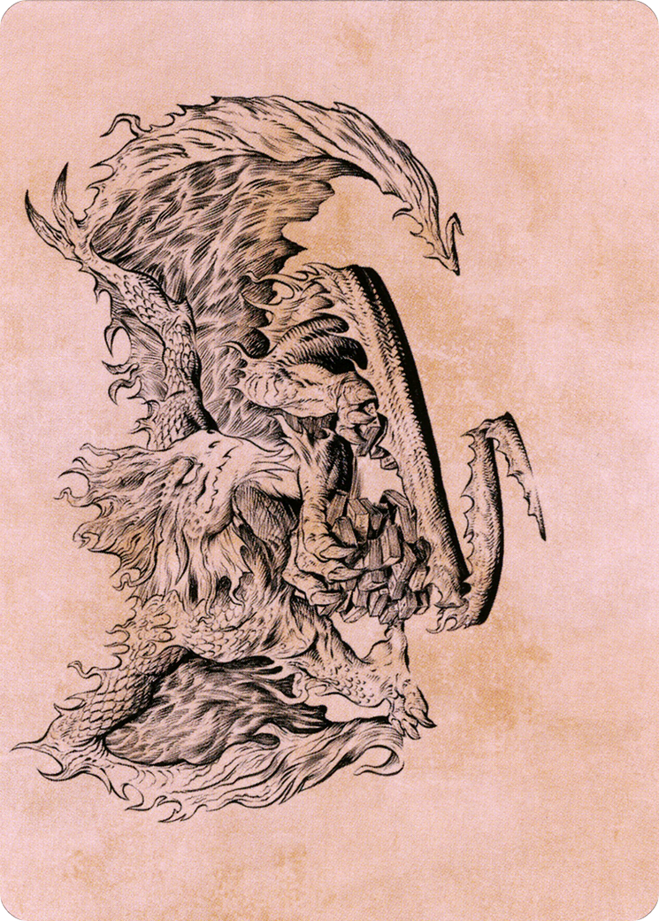 Miirym, Sentinel Wyrm // Miirym, Sentinel Wyrm (ACLB-071) (Borderless) [Battle for Baldur's Gate Art Series]
