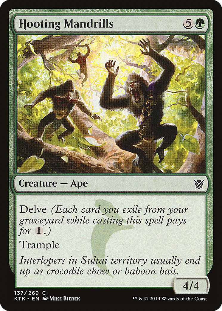 Hooting Mandrills (KTK-137) [Khans of Tarkir] Foil