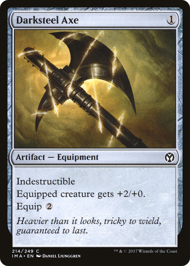 Darksteel Axe (IMA-214) [Iconic Masters] Foil