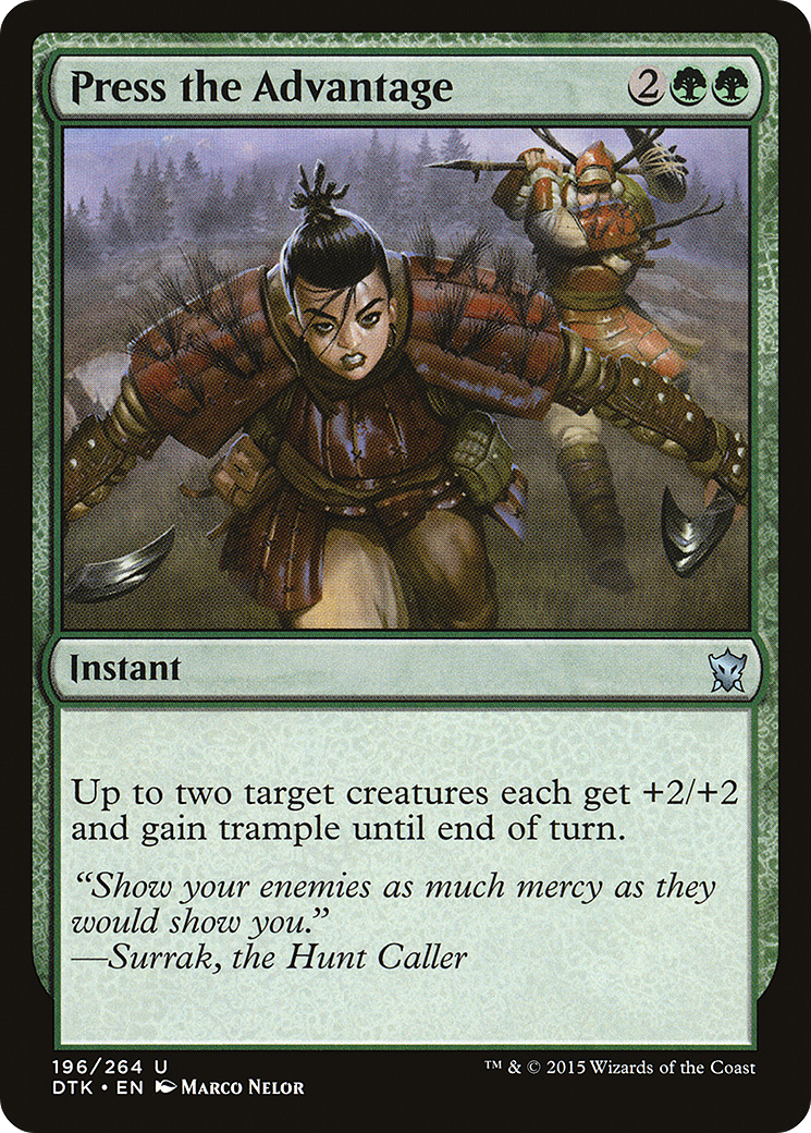 Press the Advantage (DTK-196) [Dragons of Tarkir] Foil