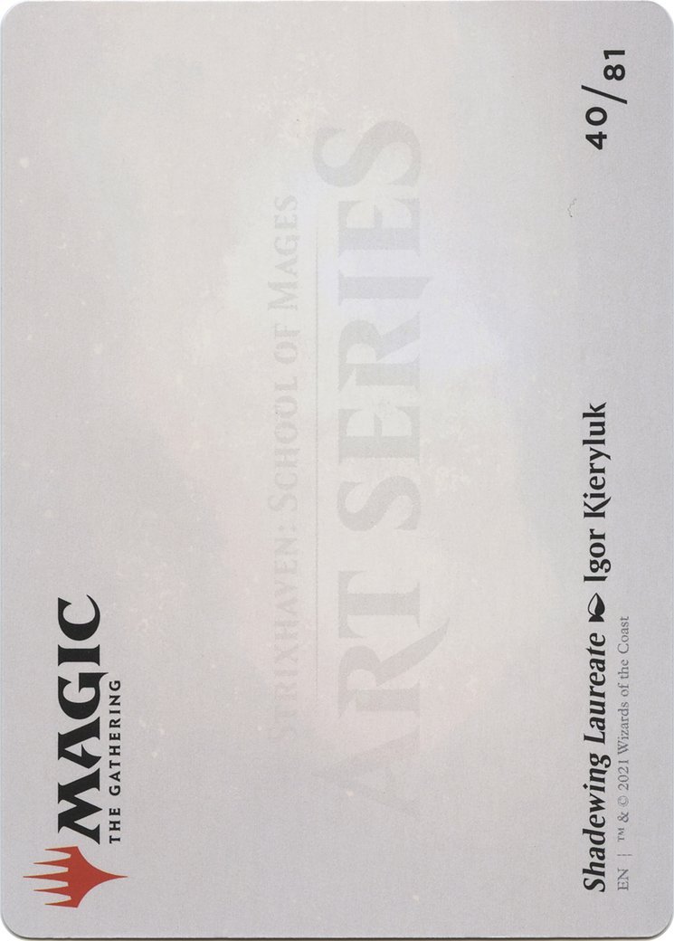Shadewing Laureate // Shadewing Laureate (ASTX-040) (Borderless) [Strixhaven Art Series] Foil