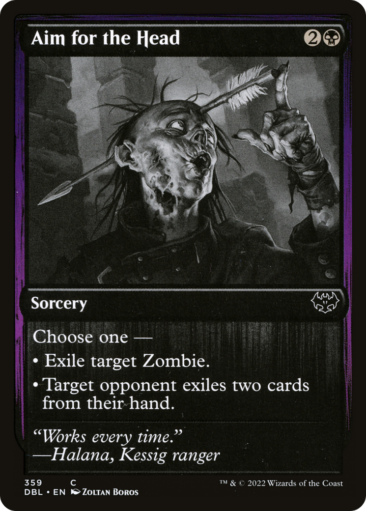 Aim for the Head (DBL-359) [Innistrad: Double Feature] Foil