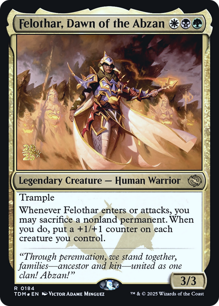 Felothar, Dawn of the Abzan (PRE-184) [Prerelease Cards] Foil
