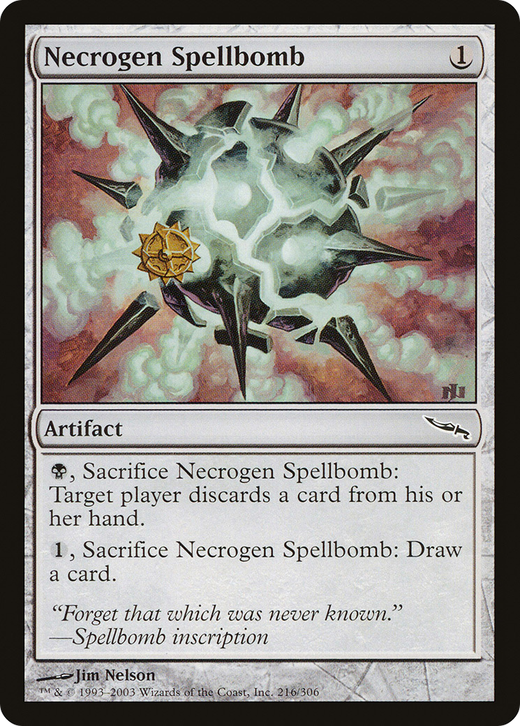 Necrogen Spellbomb (MRD-216) [Mirrodin]