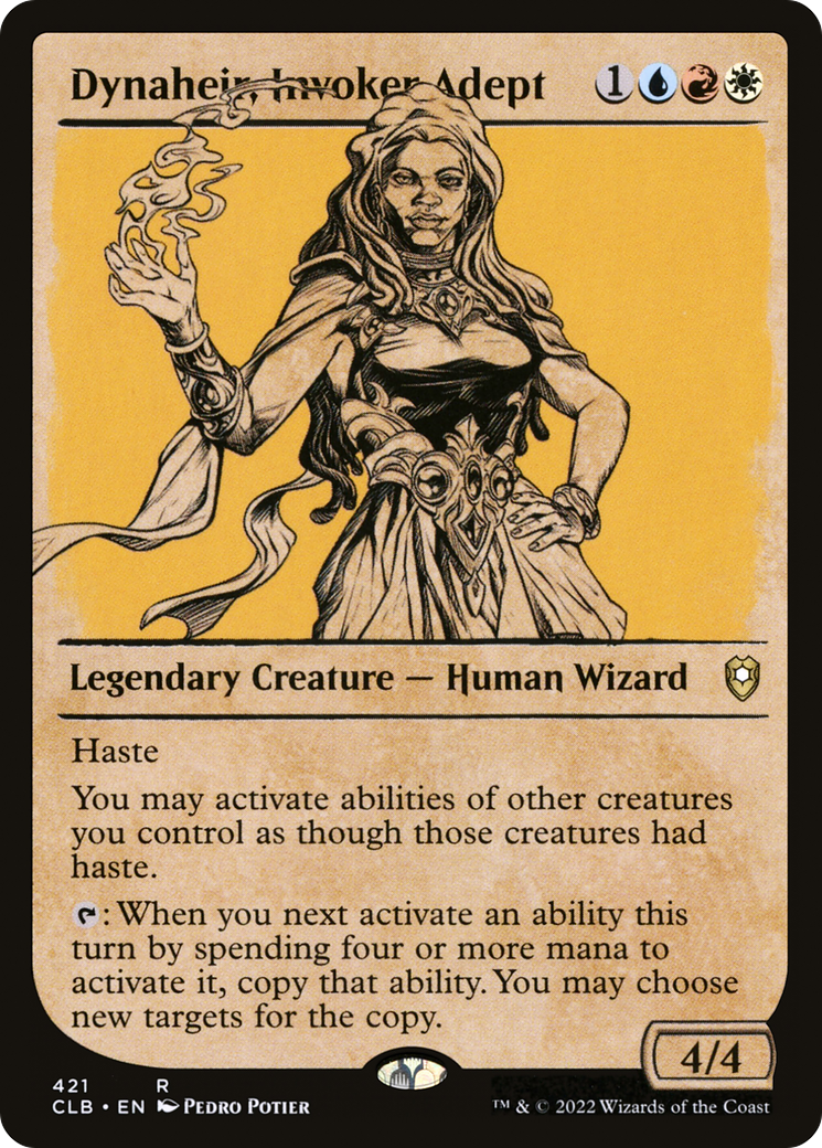 Dynaheir, Invoker Adept (Showcase) (CLB-421) [Commander Legends: Battle for Baldur's Gate] Foil