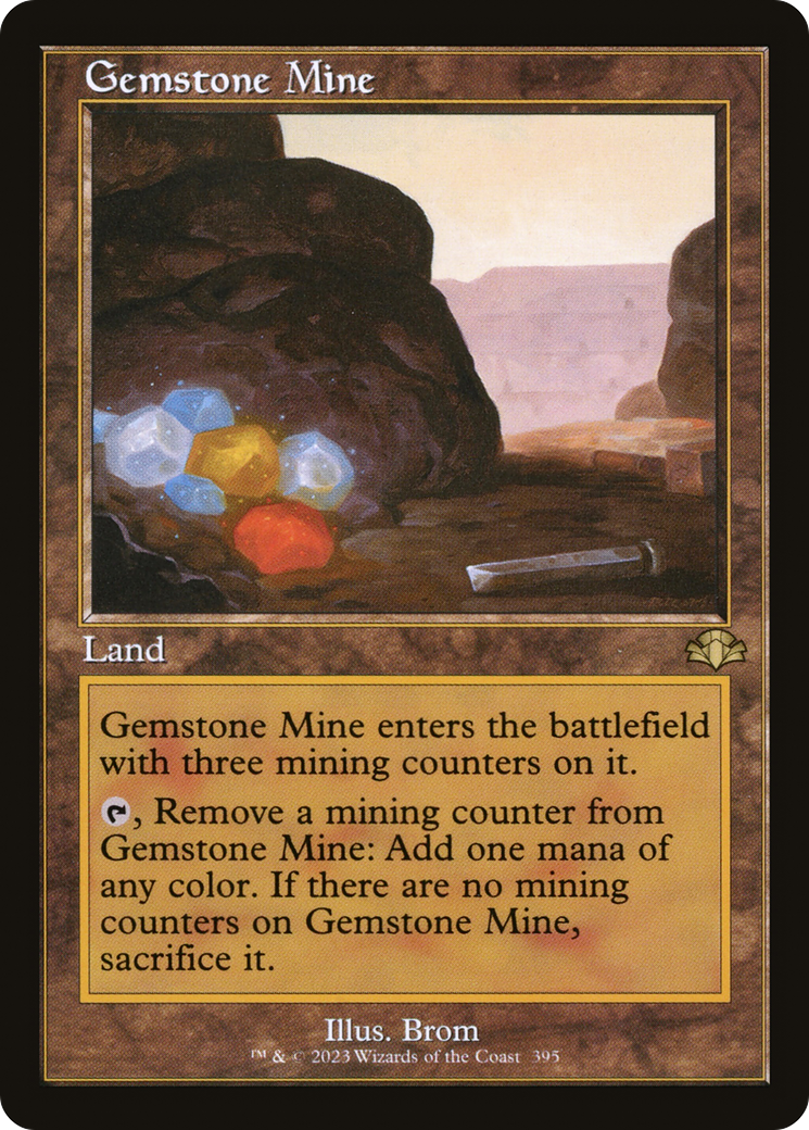 Gemstone Mine (Retro Frame) (DMR-395) [Dominaria Remastered] Foil