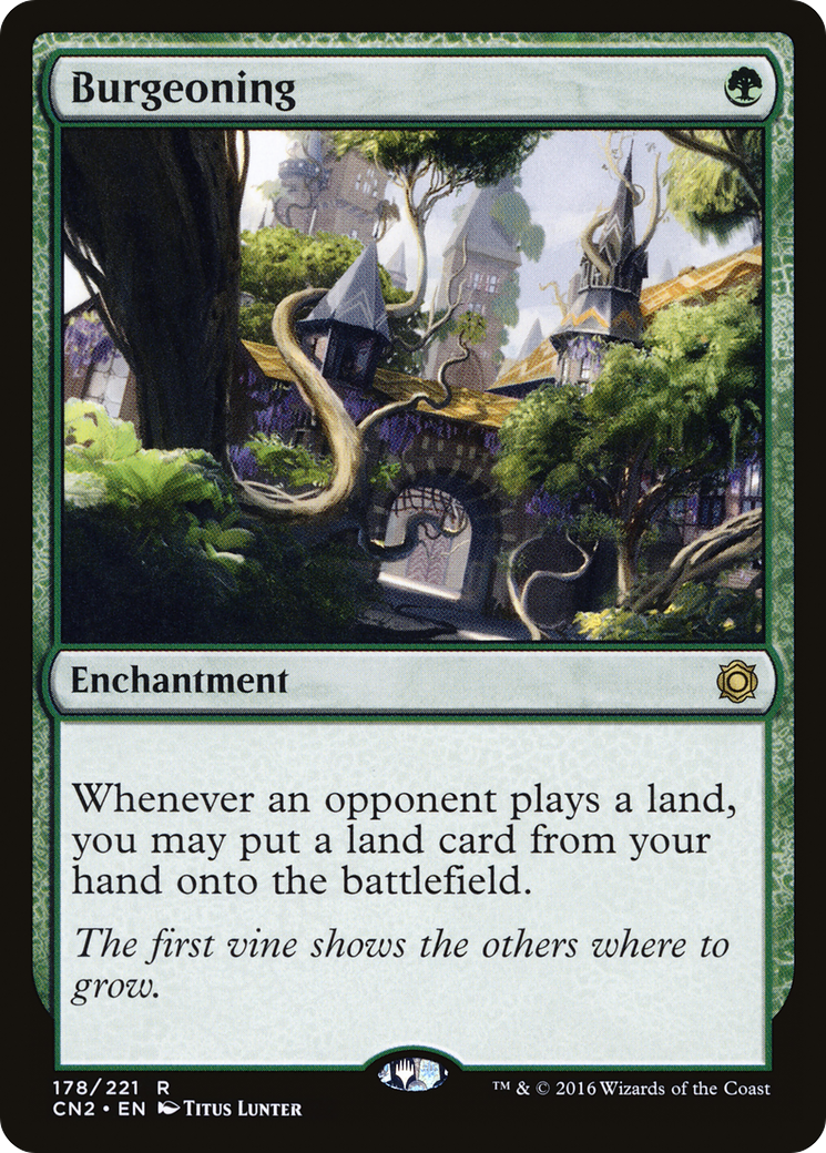 Burgeoning (CN2-178) [Conspiracy: Take the Crown] Foil