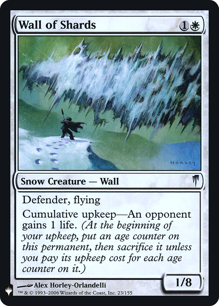 Wall of Shards (LIST-CSP-23) [The List] Foil