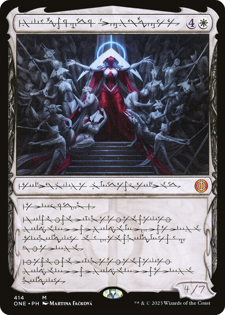 Elesh Norn, Mother of Machines (Phyrexian) (ONE-414) (Showcase) [Phyrexia: All Will Be One]