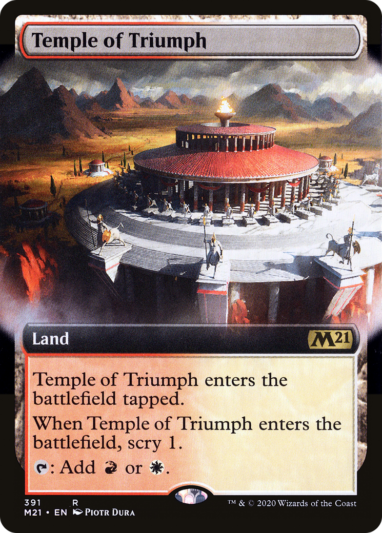 Temple of Triumph (Extended Art) (M21-391) [Core Set 2021] Foil