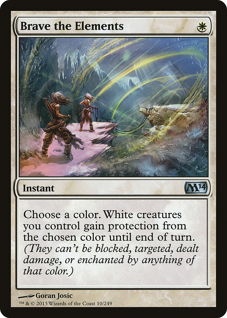 Brave the Elements (M14-010) [Magic 2014] Foil