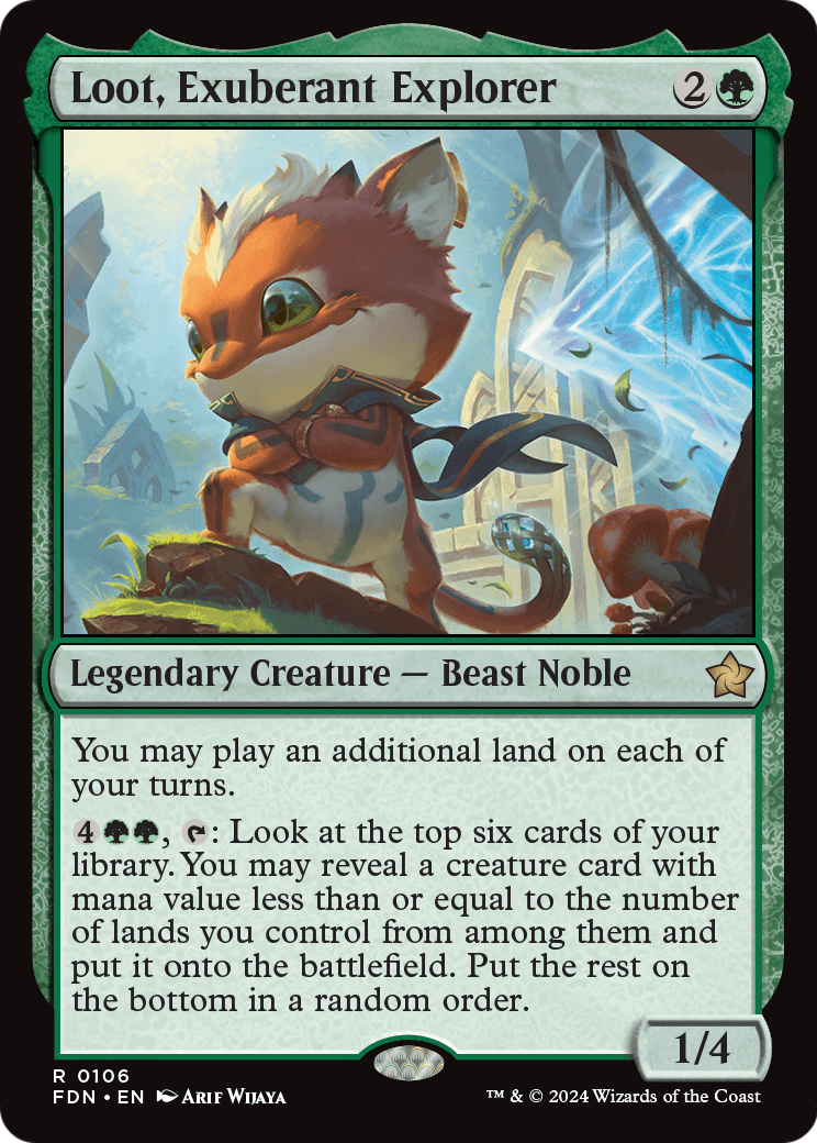 Loot, Exuberant Explorer (FDN-106) [Foundations] Foil