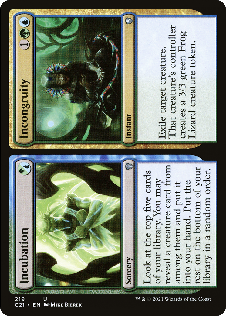 Incubation // Incongruity (C21-219) [Commander 2021]