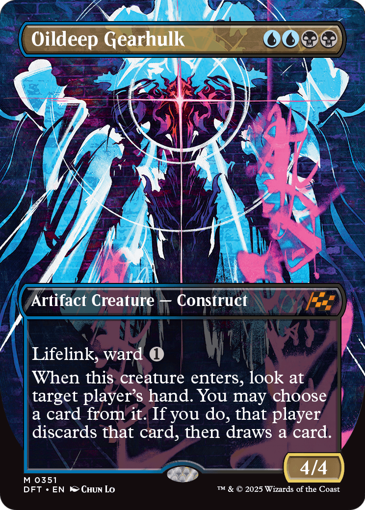 Oildeep Gearhulk (Borderless) (DFT-351) [Aetherdrift] Foil