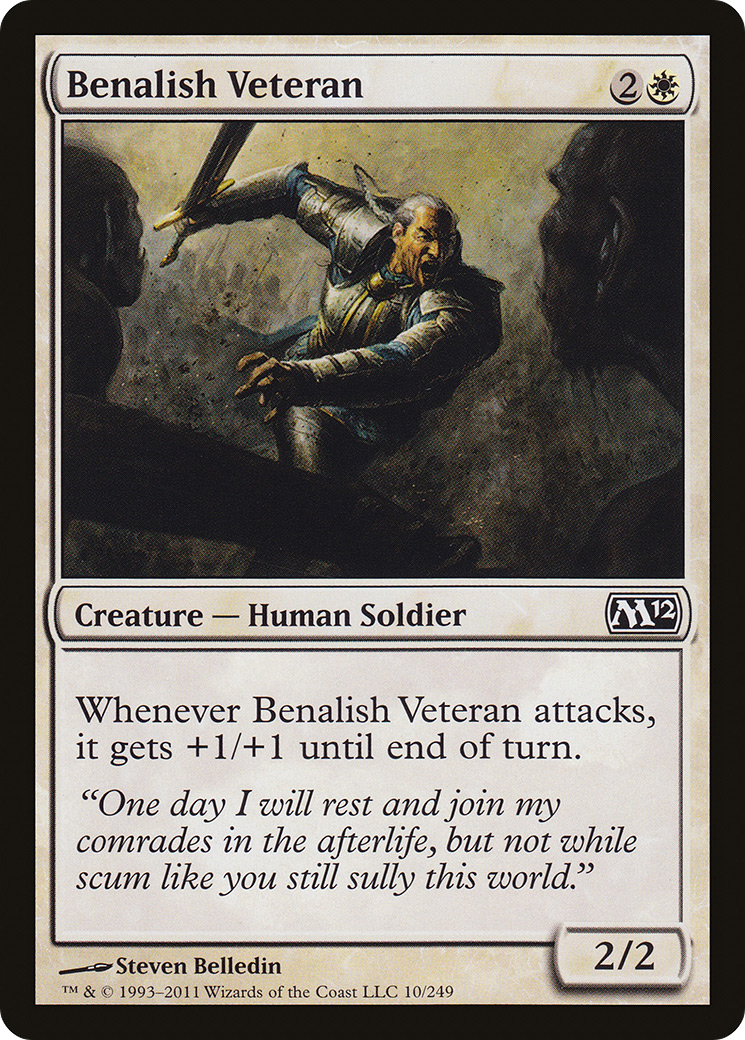 Benalish Veteran (M12-010) [Magic 2012] Foil