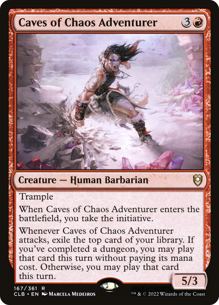 Caves of Chaos Adventurer (CLB-167) [Commander Legends: Battle for Baldur's Gate] Foil