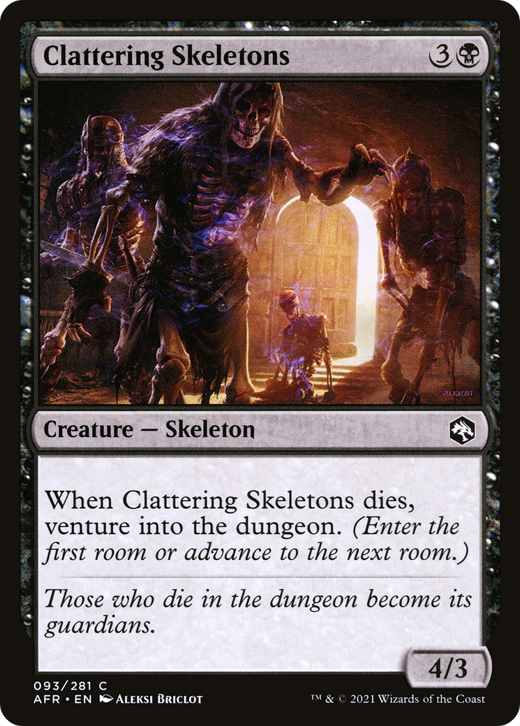 Clattering Skeletons (AFR-093) [Adventures in the Forgotten Realms] Foil