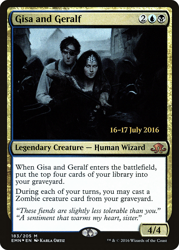 Gisa and Geralf (PRE-183S) [Eldritch Moon Promos] Foil