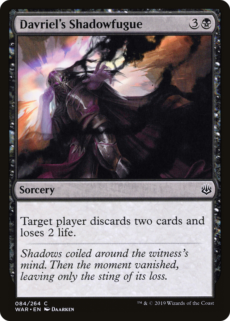 Davriel's Shadowfugue (WAR-084) [War of the Spark] Foil