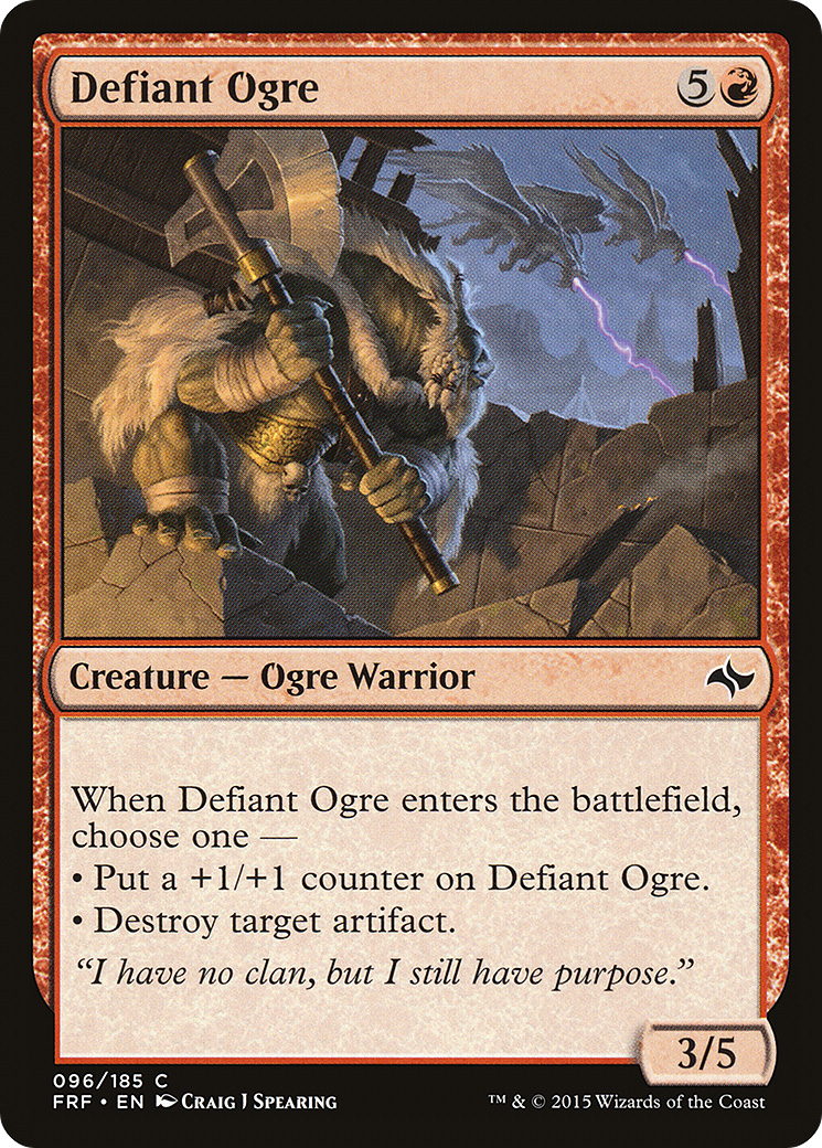 Defiant Ogre (FRF-096) [Fate Reforged] Foil