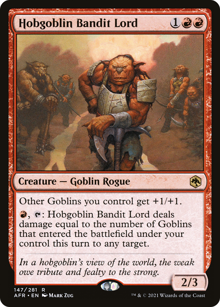 Hobgoblin Bandit Lord (AFR-147) [Adventures in the Forgotten Realms]
