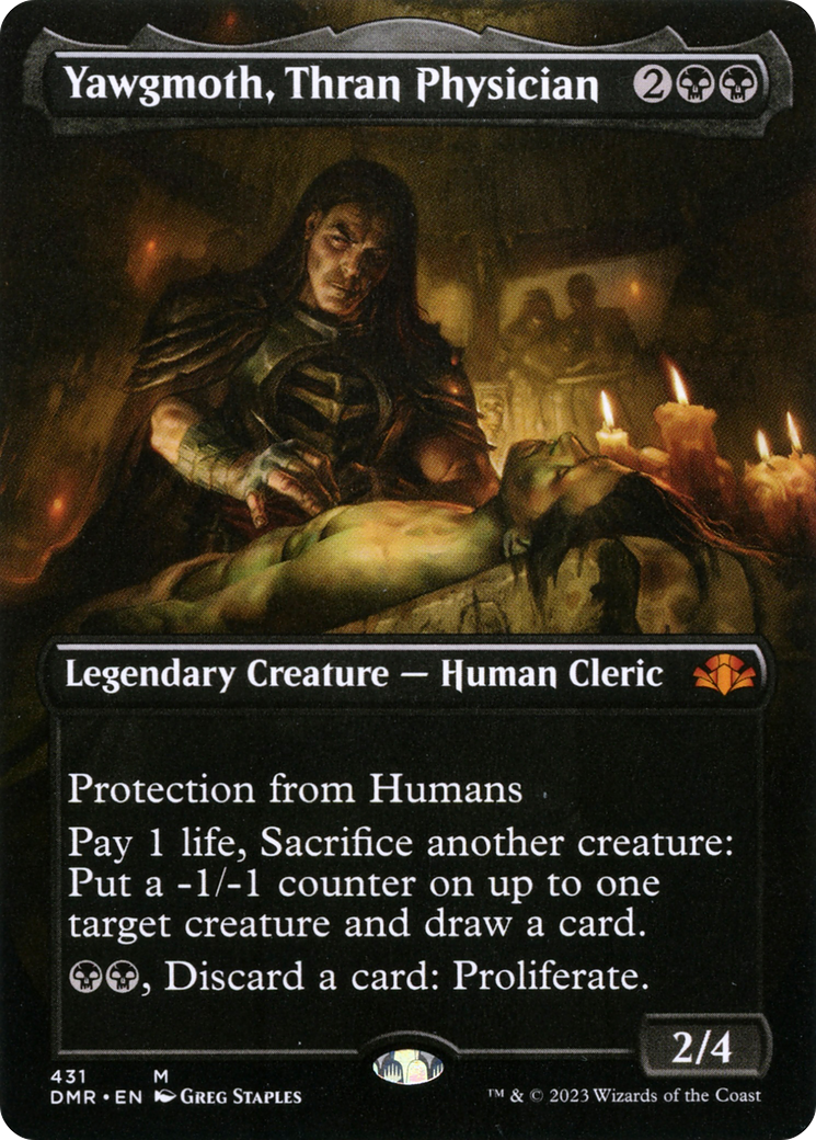 Yawgmoth, Thran Physician (Borderless) (DMR-431) [Dominaria Remastered] Foil