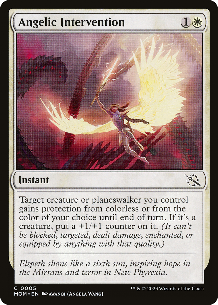 Angelic Intervention (MOM-005) [March of the Machine] Foil