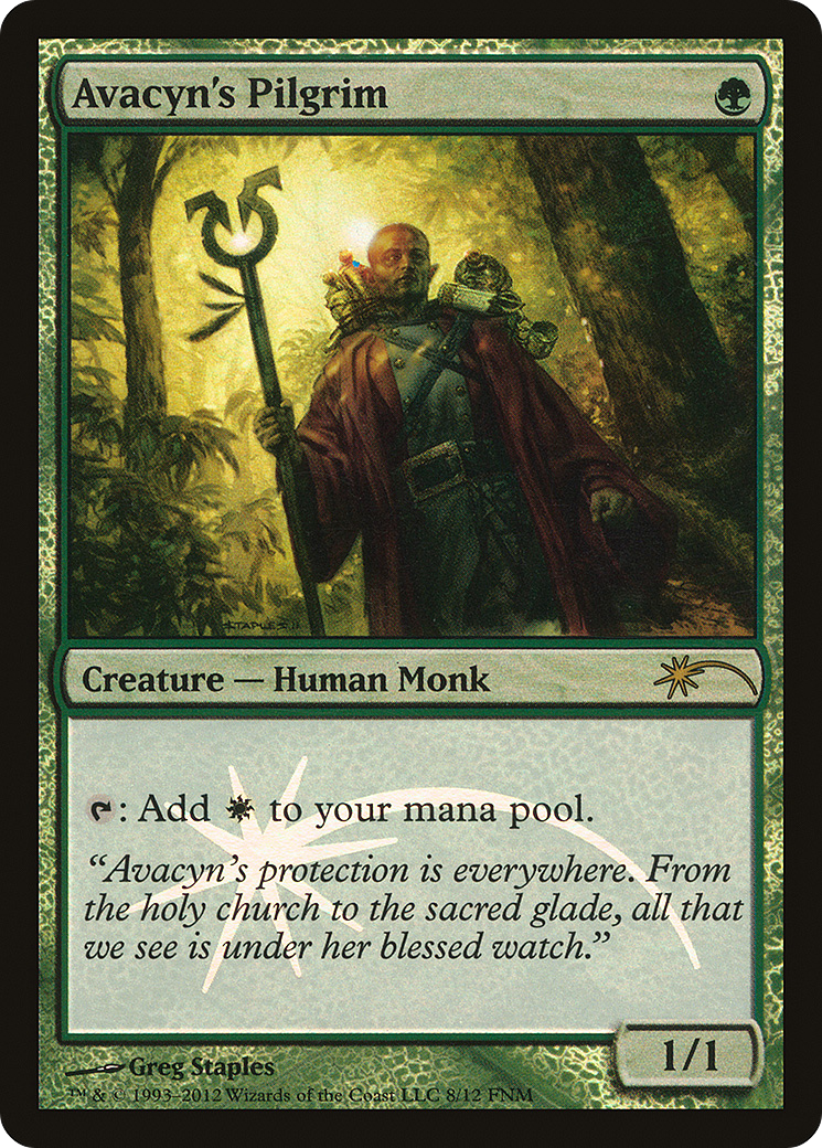 Avacyn's Pilgrim (FNM-008) [Friday Night Magic 2012] Foil
