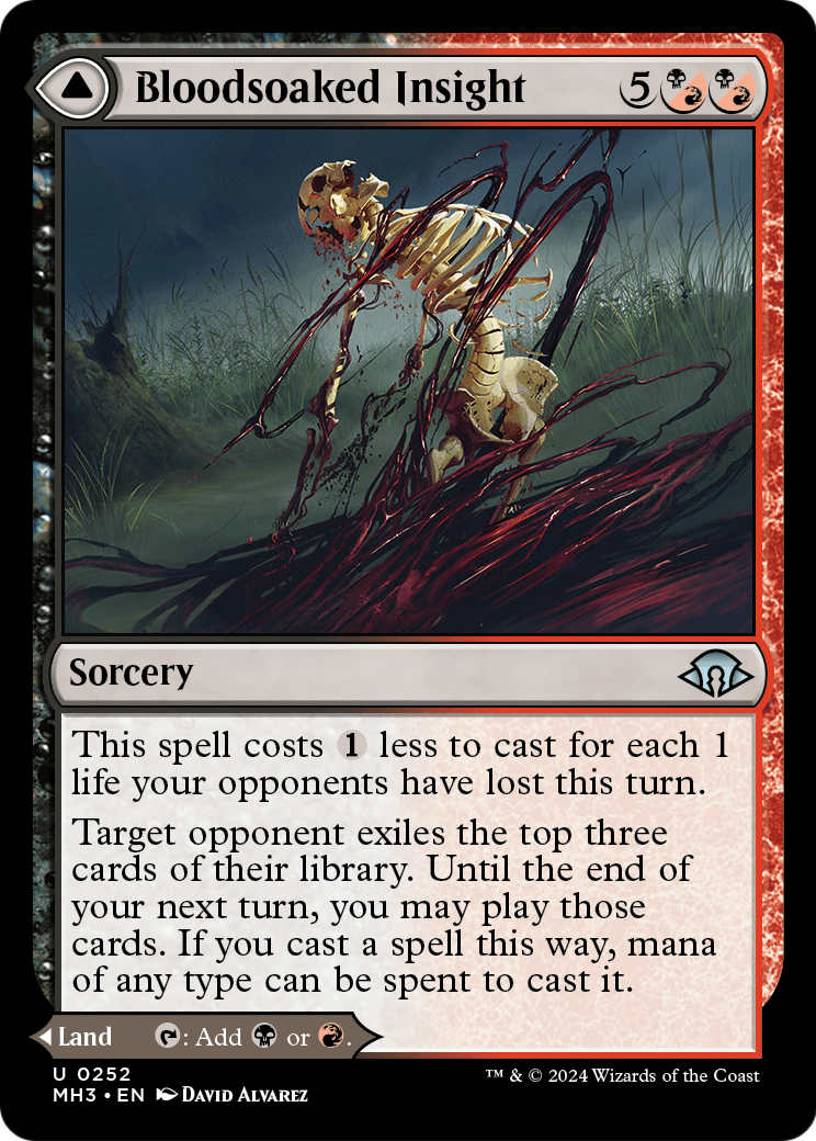 Bloodsoaked Insight (MH3-252) [Modern Horizons 3] Foil