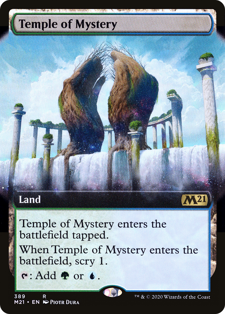 Temple of Mystery (Extended Art) (M21-389) [Core Set 2021]