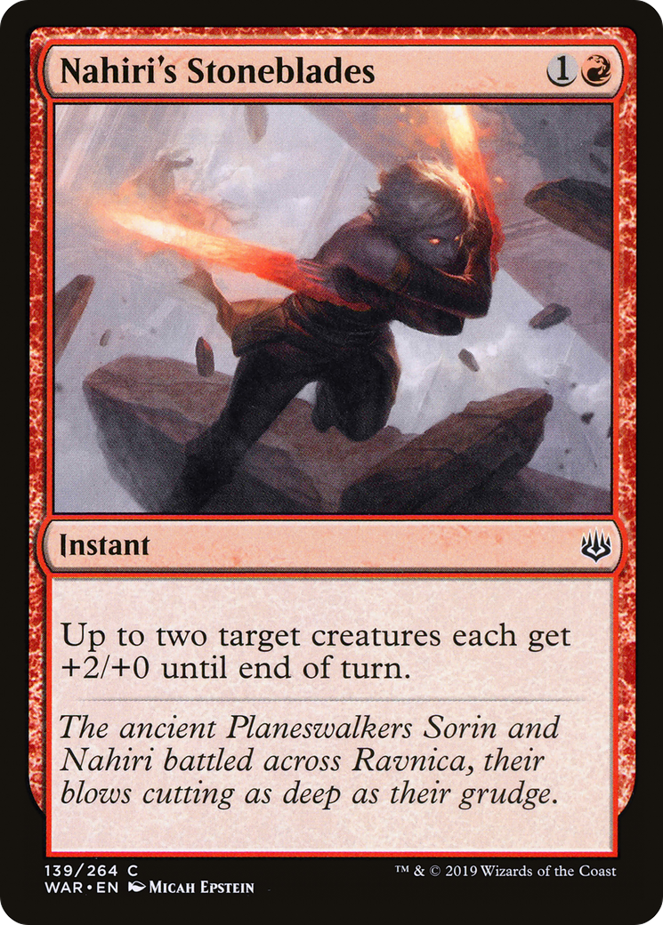 Nahiri's Stoneblades (WAR-139) [War of the Spark]