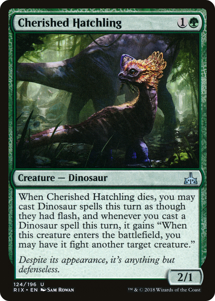 Cherished Hatchling (RIX-124) [Rivals of Ixalan] Foil