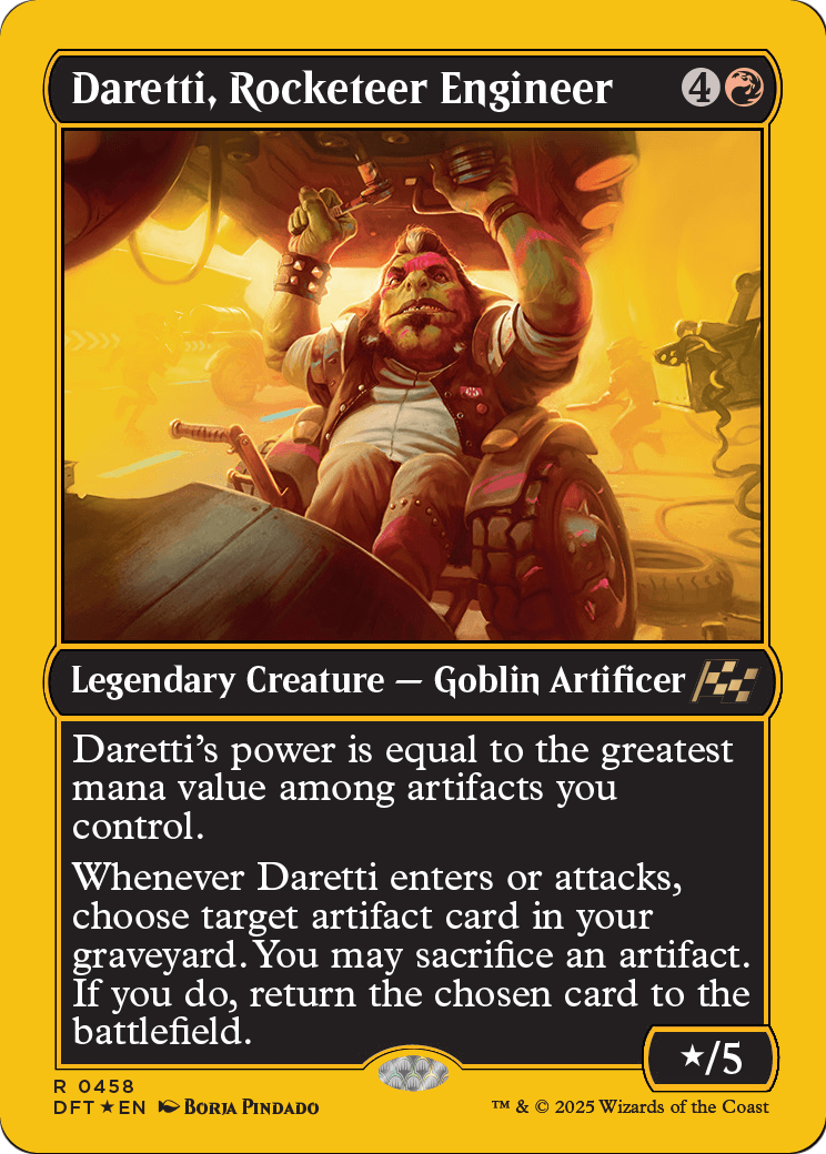 Daretti, Rocketeer Engineer (First-Place Foil) (DFT-458) [Aetherdrift] Foil