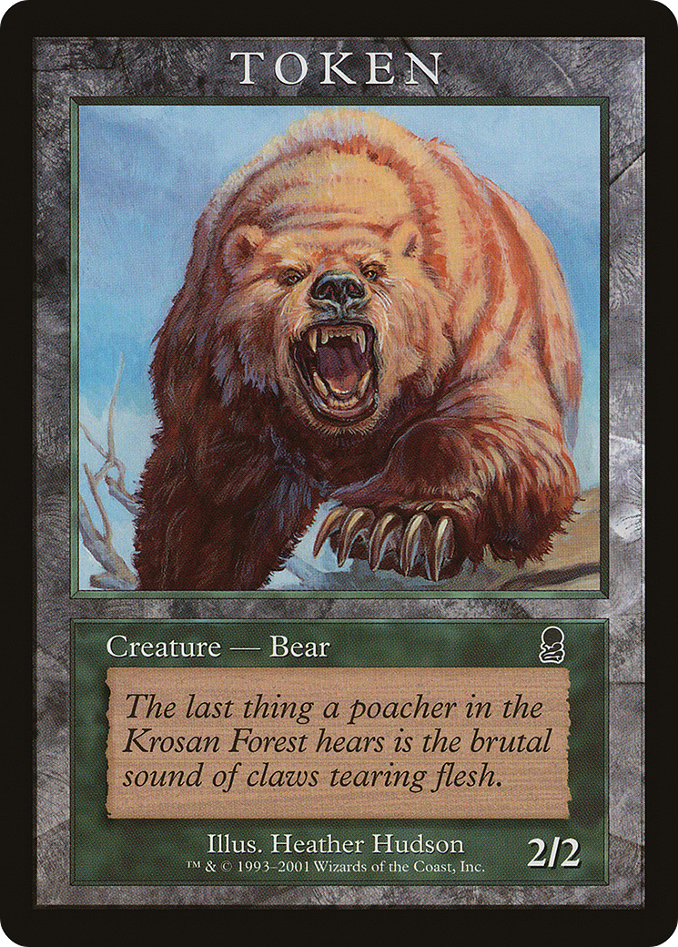 Bear Token (ODY) [Magic Player Rewards 2001]