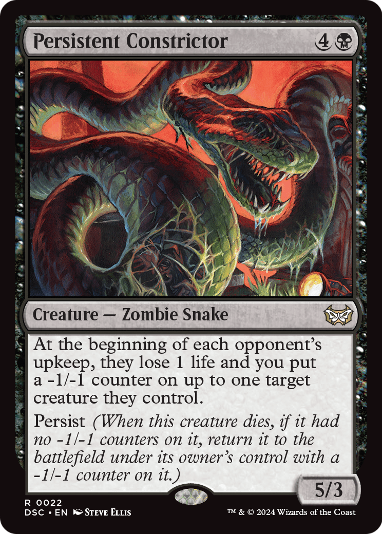 Persistent Constrictor (DSC-022) [Duskmourn: House of Horror Commander]