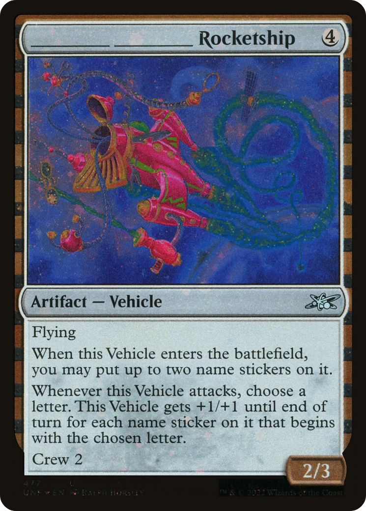 _______ _______ Rocketship (Galaxy Foil) (UNF-477) [Unfinity] Foil