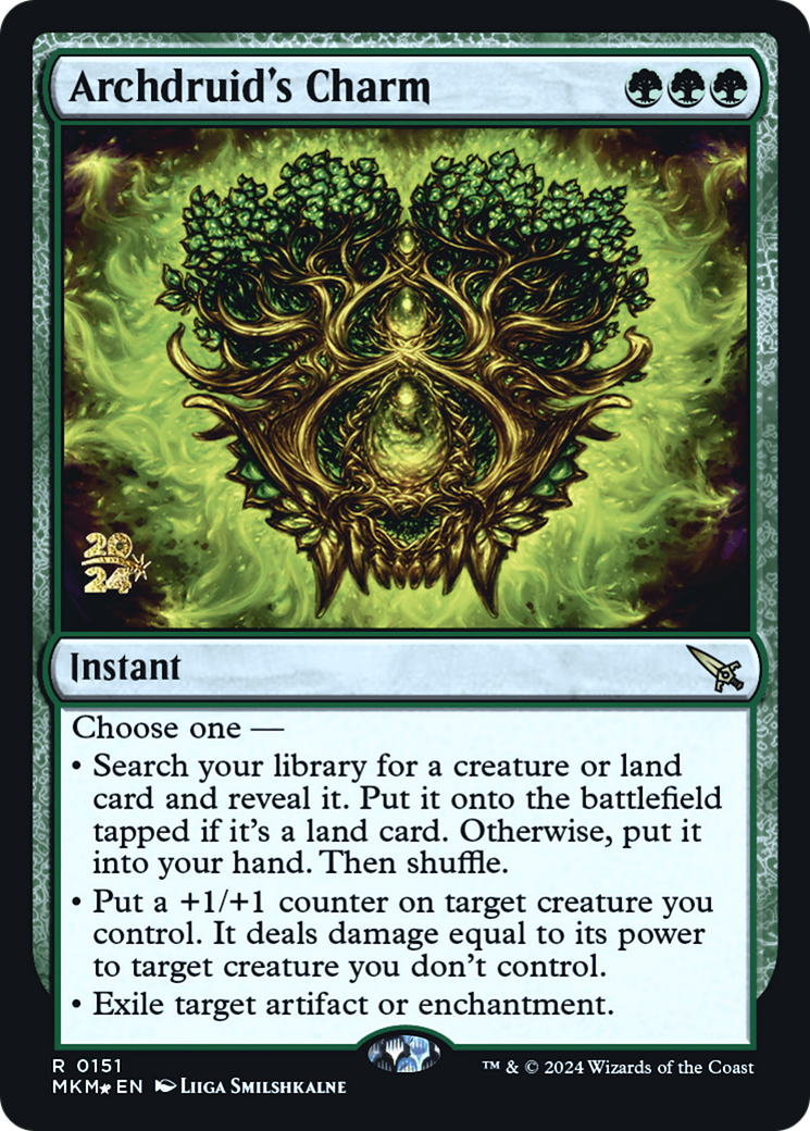Archdruid's Charm (PRE-151) [Murders at Karlov Manor Promos] Foil