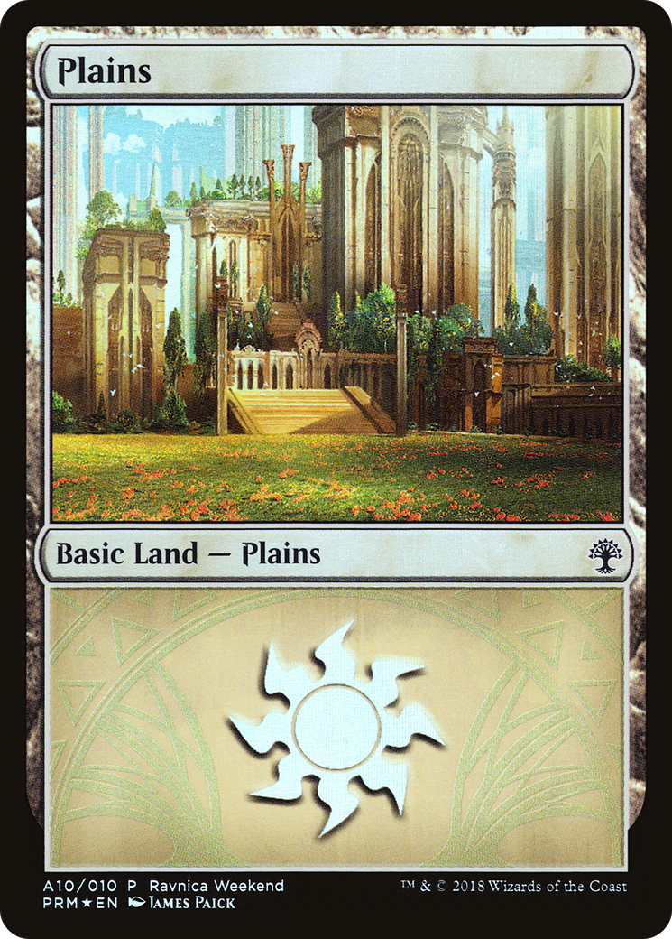 Plains - Selesnya (A10) (LARP-010) [GRN Ravnica Weekend] Foil