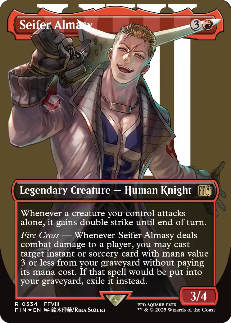 Seifer Almasy (Borderless) (Surge Foil) (FIN-534) [FINAL FANTASY] Foil