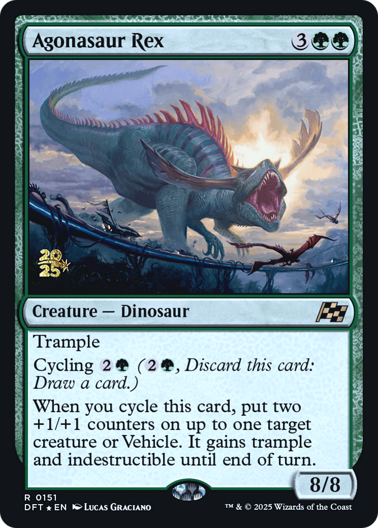 Agonasaur Rex (PRE-151) [Prerelease Cards] Foil
