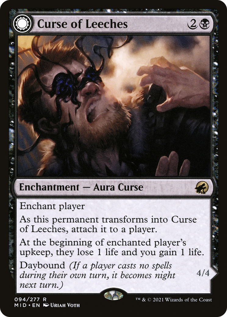 Curse of Leeches (MID-094) [Innistrad: Midnight Hunt] Foil